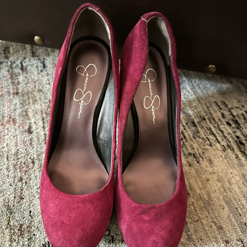 🎊2X HP🎉 Jessica Simpson “Colie” Suede Platform Heels - Picture 5 of 5